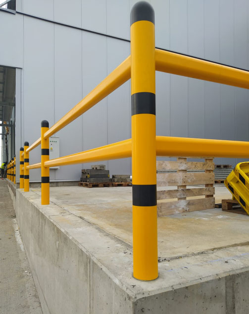 Barrière de sécurité industrielle - Proquai Industrie La solution idéale pour signaler et protéger les engins de manutentions, les piétons, les postes de travail