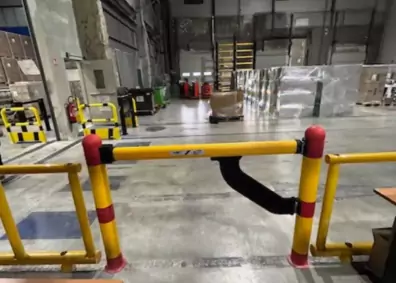 barri&egrave;res de circulation entrep&ocirc;t